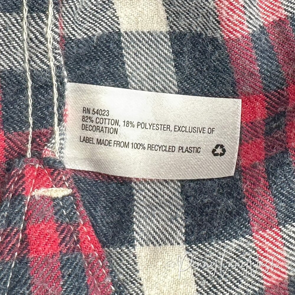 Gap Men's Long Sleeves Plaid Flannel Button Down Shirt Small S - Picture 3 of 11